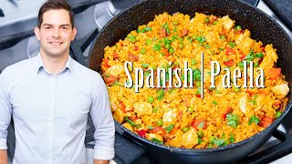 Paella Recipe Seafood  Chicken amp Prawns  Easy Prep amp SUPER Tasty Ad [upl. by Christis]