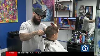 Barbershop specializes in haircuts for kids with special needs [upl. by Ahens]