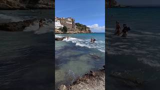 🌊 Oleada en Cala Major Mallorca Spain🇪🇸 travel playamallorca beach short [upl. by Neyud]