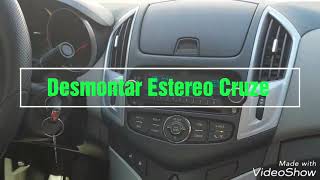 Como desmontar estéreo Chevrolet cruze How to remove Chevrolet cruze radio [upl. by Nennek428]