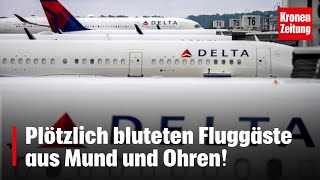 Notlandung in den USA Passagiere bluten nach Druckabfall in Flugzeug [upl. by Lanita951]