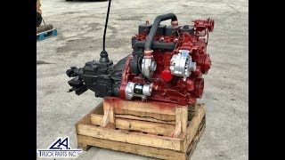 USED Cummins 4BT 39L Diesel Truck Engine Test Run Serial  8025939 [upl. by Eiramait]