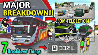 7 Major Breakdown in Bussid After New Update 412 Bus Simulator Indonesia by Maleo🏕  Bus Gameplay [upl. by Lolly]