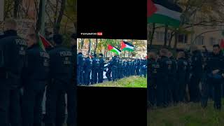 Israel Hamas War Live  German police brutally beating up proPalestinians shorts [upl. by Woll]