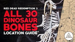 Red Dead Redemption 2  All 30 Dinosaur Bones Location Guide amp Reward [upl. by Llehcnom719]