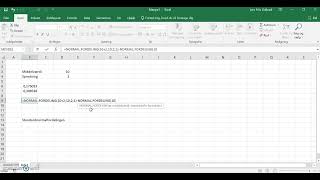 Normalfordeling i Excel [upl. by Collette346]