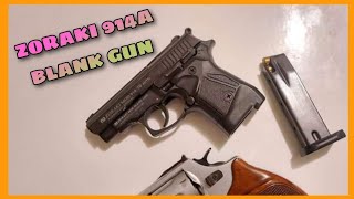 Zoraki 914A Review  Full Auto 9mm PAK  Blank Pistol [upl. by Abbotsen]