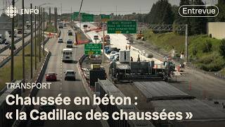 Le Québec utilise de plus en plus le béton dans la construction de ses routes [upl. by Accire306]