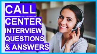 CALL CENTER Interview Questions amp Answers How to PASS a Call Centre Interview [upl. by Jodi]