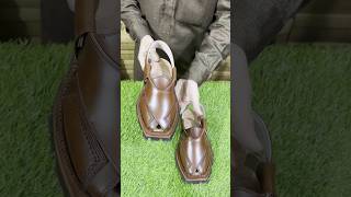 Handmade Shikari Leather Chappal shikarichappal norozichappal peshawarichappal menswear [upl. by Nerok]