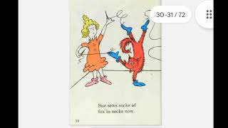 fox in socks by DrSuess  read aloud stories Stories for kids toddler children [upl. by Maryjane]