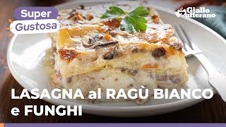 LASAGNE al RAGÙ BIANCO e FUNGHI CHAMPIGNON RICETTA SUPER RICCA e GUSTOSA ❤️🍄😍 [upl. by Dodi]