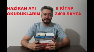 HAZİRAN AYI OKUDUKLARIM9 KİTAP2400 SAYFA [upl. by Aniakudo]