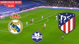 🔴REAL MADRID  ATLETICO MADRID EN VIVO  SUPERCOPA EN FUT AND GOL [upl. by Eimor]