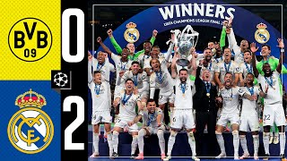 Borussia Dortmund 02 Real Madrid  HIGHLIGHTS  Champions League final 202324 [upl. by Ratna]