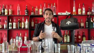 3 Famous Bartending bartending school video glassware [upl. by Shaine]