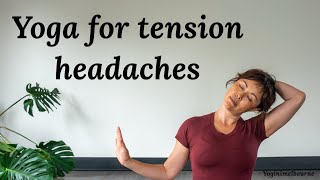 Yoga for tension headaches  neck amp shoulder release  selfmassage  20minute practice [upl. by Atnom]