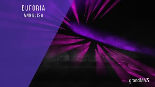 Euforia  Annalisa  GrandMA3 Timecode Light Show [upl. by Zachery]