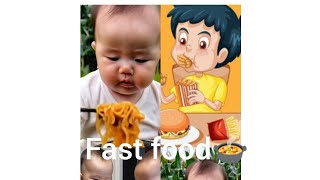 Baby good morning nashta hi nashta 🍝🥗🍱 eating time fast food [upl. by Uahsoj]