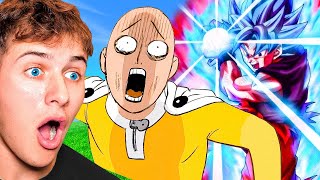 Reacting To Goku vs One Punch Man Animation [upl. by Berner75]