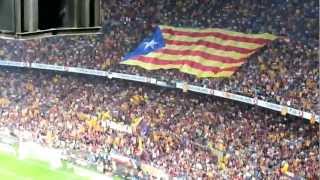 Cry for Catalan independence during the classic Barça  Real Madrid [upl. by Roehm]