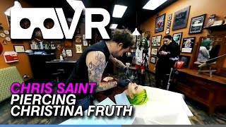 4k 360 VR  Chris Saint Piercing Christina Fruth [upl. by Afital]