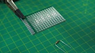 How to hold throughhole components before soldering [upl. by Eyla]