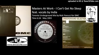 Masters At Work  I Cant Get No Sleep DMC remix by Nick Fiorucci May 1993 [upl. by Ailec]