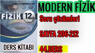 12SINIF FİZİK DERS KİTABI MODERN FİZİK SORU ÇÖZÜMLERİ4 [upl. by Durrace758]