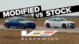 H1000 Blackwing vs Stock Cadillac CT5V Blackwing Sedan  Supercharged V8  Manual Trans [upl. by Kenaz]