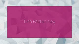 Tim Mckinney  appearance [upl. by Athalee]