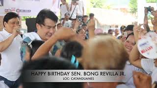 SEN BONG REVILLA JR BDAY IN CATANDUANES 2024 [upl. by Ebbarta]