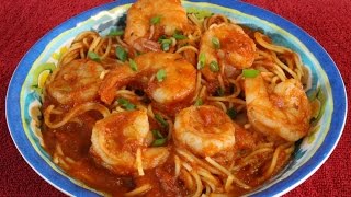 Best Easy Shrimp SpaghettiFast and Easy Shrimp Pasta Recipe [upl. by Asilram]