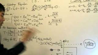 QM41 Potential Barrier E ≥ V  The scattering problem [upl. by Anneiv]