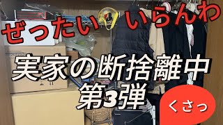 【断捨離】実家の断捨離 第3弾 2階のクローゼット 片付け [upl. by Mcwilliams]