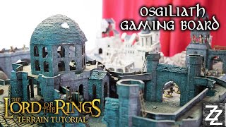 MASSIVE Osgiliath Lord of the Rings Modular Gaming Board  Terrain Tutorial [upl. by Etram]