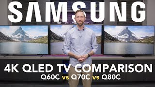 Samsung 4K QLED Comparison 2023 Q60C vs Q70C vs Q80C [upl. by Aniloj585]