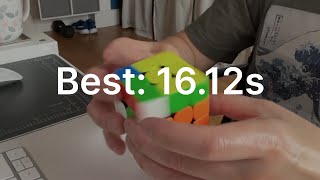 Solved a rubiks cube in under 20 seconds  1612s [upl. by Ailadi137]