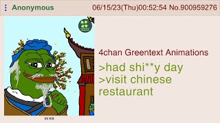 Anon visits his favourite chinese restaurant  4chan Greentext Animations [upl. by Anibor]