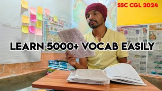 How to learn Vocab for SSC CGL  ENGLISH VOCAB [upl. by Gerhan]