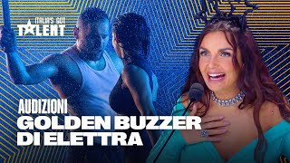 Il primo GOLDEN BUZZER di Elettra alla Turkeev Family 👨‍👩‍👧‍👧 Italia’s Got Talent [upl. by Zales]