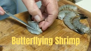 How to Butterfly Shrimp butterfliedshrimp butterflyingshrimp cookingshrimp [upl. by Melena]