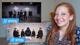 Stray Kids DOUBLE KNOT amp LEVANTER DANCE PRACTICE  First Time Reaction [upl. by Papotto]