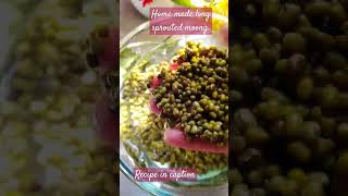 Homemade sprouted 🌱 moongyoutubeshorts song foodartblog food sprout 🌱 [upl. by Bunder747]