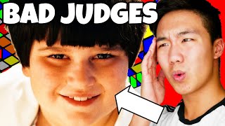 THE WORST RUBIKS CUBE JUDGES IN CUBING HISTORY [upl. by Esnahc]