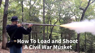 How to Load and Shoot a Civil War Rifled Musket [upl. by Alphonsa]