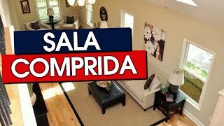 SALA COMPRIDA  COMO DECORAR [upl. by Hagai]