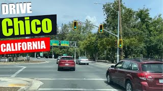 CHICO CALIFORNIA DRIVING TOURING VIDEO DASH CAM USA 2022 [upl. by Dusen]