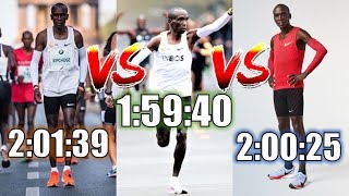 Eliud Kipchoge VS Eliud Kipchoge  Which Marathon was his Greatest [upl. by Augusta20]