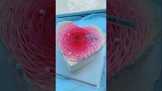 🎂Heart cake designshorts😛 youtubeshorts shortsvideo cakedecorating birthday cake EP83 [upl. by Japheth]